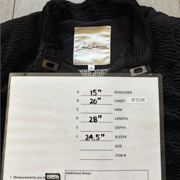 Carole Anderson by Invitation | CABI  black cozy statement coat jacket Large EUC - Picture 15 of 15
